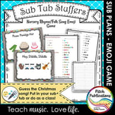 Music Sub Tub Stuffers: Emoji Nursery Rhythm/Folk Song Game Digital Resources